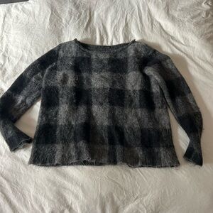 Eileen Fisher Charcoal Knit Sweater